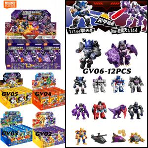 Blokees 변환 Optimus Prime Shockwave Soundwave Bumblebee 핫 로드 입상 모델 블라인드 박스 빌딩 블록 어린이 선물