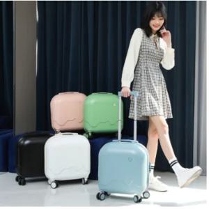 새로운 아이스크림 트롤리 기내용 가방 경량 소녀 18인치 학생 가방 남성, 무소음 바퀴 여행 가방 트렌디