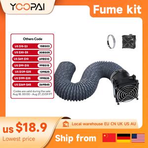 YOOPAI 모든 YOOPAI 3D 프린터 인클로저용 YOOPAI 흄 배출 키트, Bambu Lab 배기 냄새, 연기 및 먼지 제거, 공기 순환 유지