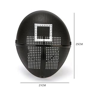 게임 코스프레 마스크 풀 페이스 마스크 가장 무도회 액세서리 사각형 원형 삼각형 파티 마스크 한국 TV 코스프레 의상 마스크 장난감