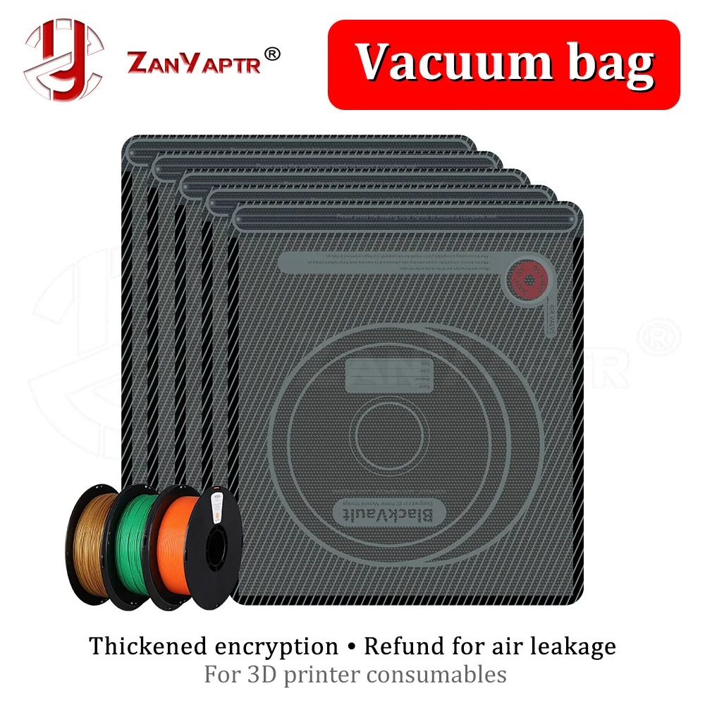 3D 프린터 액세서리 용 업그레이드 된 진공 가방 검정색 필라멘트 보관 가방 가방 PLA ABS PETG 건조기 안전 보관 습도 방지