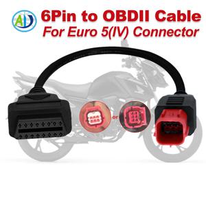 Benelli/Suzuki/KTM/MOTO GUZZI/Vespa/Yamaha/Piaggio 용 HONDA obdii 진단 어댑터 케이블 용 4/6 핀 오토바이 obd 커넥터