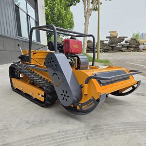 맞춤형 500mm 800mm 1000mm 1200mm CE EPA 디젤 엔진 전지형 농업용 고무 원격 제어 로봇 플레일 모어