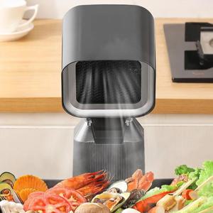 휴대용 레인지 후드 바베큐 파티 냄비 용 2 속도 배기 팬 및 오일 컵이있는 개폐식 데스크탑 쿠커 후드