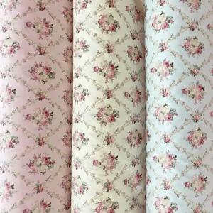 160x50cm 로즈 코튼 능직 인쇄 직물 침구 수제 식탁보 소녀 의류 봉제 - 홈 장식 직물