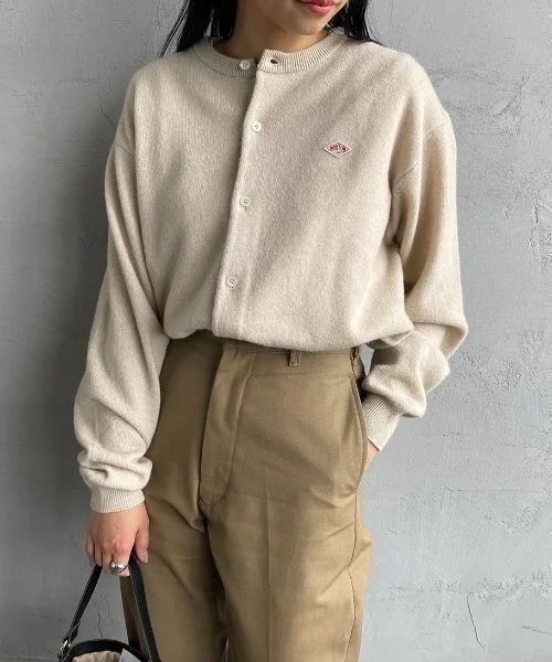 치펑 일본 스타일 2025 가을 다용도 니트 가디건 여성용 긴 소매 라운드 넥 보온성 단품