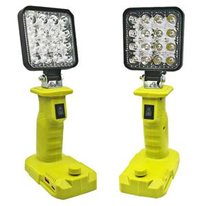 마키타, 디월트, 보쉬, 밀워키, 라이오비 리튬 배터리용 전동 공구 부품, 손전등, 작업등, 캠핑 램프