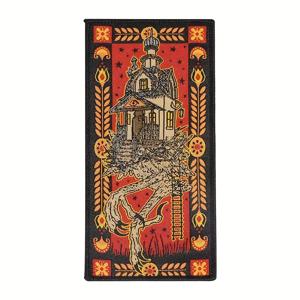 1개 바바 야가 직조 라벨 패치 다림질 부착 펑크 고딕 다크 데빌 하우스 배지 DIY 선물 의류 모자 가방 재킷 트러커 모자용