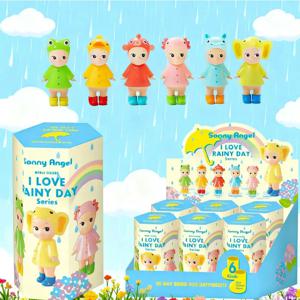 핫세일 엔젤 블라인드 박스 아이 러브 레이니 데이 히퍼스 애니메이션 미니 피규어 자동차 핸드폰 장식 인형 팬 장난감 어린이 생일 선물