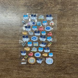 귀여운 타마고치 스티커 만화 창의적인 주변기기 폰 케이스 투명 스티커 핸드 어카운트 재료 친구 생일 선물