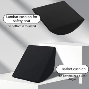 인체공학적 등받이 쿠션, 허리 보호 쿠션, 아기 안전 좌석 및 캐리어 바구니용 허리 지지 패드