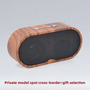 재고 있음 블루투스 스피커 모델 F3: 레트로 우드 그레인 미니 카드 삽입 라디오, 창의적인 선물 및 브랜드 오디오 기기