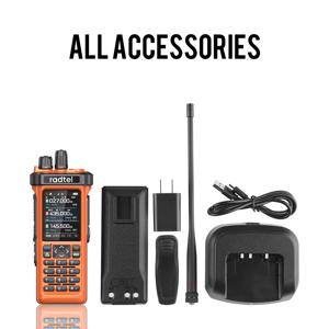 Radtel RT-950 Pro 오렌지 GPS APRS 워키토키 10W 블루투스 전화 프로그래밍 햄 라디오 AM/FM/CB 수신기 트라이 스탠바이