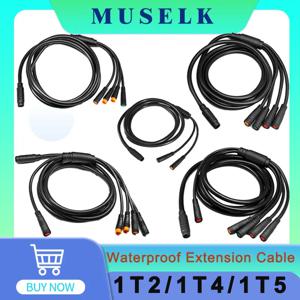 전기 자전거 방수 케이블 1T2/1T4/1T5 케이블 변환 액세서리 컨트롤러 라이트 전자 브레이크 스로틀 디스플레이