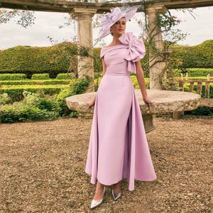 우아한 신부 어머니 드레스, 웨딩 게스트 드레스, 오프숄더 A라인 프롬 파티 가운