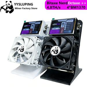 Bitaxe NerdQaxe++ 4.8TH/s 68W 솔로 BTC 채굴기, 4XBM1370 ASIC 칩 2.4G WiFi 오픈 소스 저전력 안정적인 비트코인 채굴기