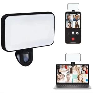 포켓 LED 셀카 라이트 플래시 필 3가지 모드 조절 가능 비디오 사진 링라이트 사진 촬영 램프 아이폰 아이패드 모바일 폰 노트북용