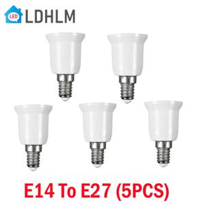 5Pcs E14 ~ E27 기본 나사 라이트 램프 전구 홀더 어댑터 램프 홀더 어댑터 가정용 전구 램프 고급 재료
