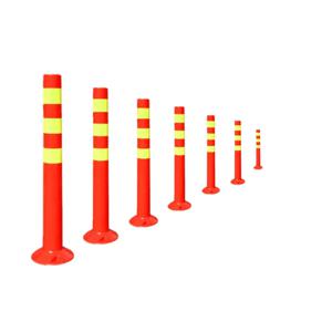 충돌 방지 플라스틱 바리케이드 기둥, 경고 기둥, 난간 도로 분리 파일, 반사 750mm(PU)