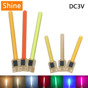LED Cob 유성우 흐르는 물 램프 DC 3V LED 필라멘트 다이오드 2200k 파란색 빨간색 녹색 부품 백열등 액세서리