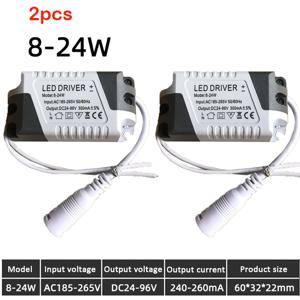 LED 드라이버 AC 110V 220V ~ DC 12V DC 24V 8-18W 8-24W 조명 변압기 천장 조명 LED 스트립 전원 공급 장치 어댑터 280mA