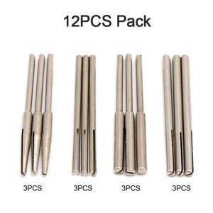 10PCS/12PCS 2.35mm 3mm 생크 사포 클램프 분할 맨드릴 로타리 도구 용 긴 연마 홀더 클립로드