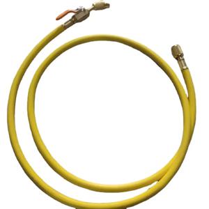 1개 150cm HVAC 1/4인치 SAE 600 PSI R134a R22 차단 밸브가 있는 충전 호스