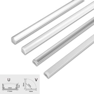 1-30 개/몫 perfil aluminio led 코너 알루미늄 프로파일 채널 홀더 LED 스트립 라이트 바 캐비닛 램프 주방 옷장