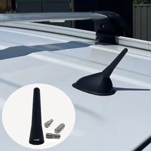 강력한 라디오 지붕 마운트 FM AM DAB 블랙 6.5cm 길이 자동 범용 나사 자동차 안테나 미니 짧은 자동차 액세서리