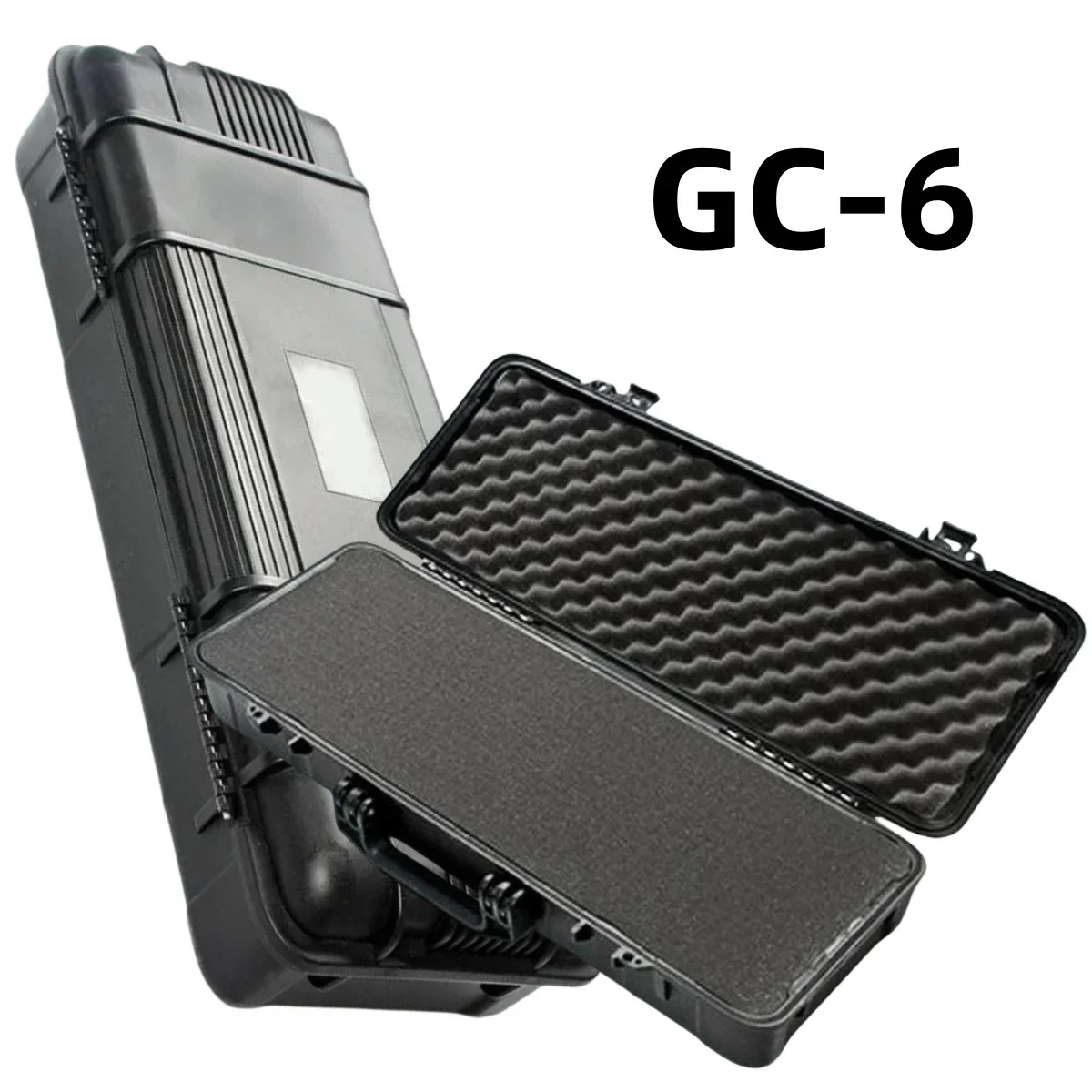 방수 하드 운반 도구 케이스 주최자 보관 상자 카메라 사진 명소 안전 보호기 스폰지가있는 도구 도구 상자