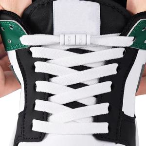 컬러풀 캡슐 락 신발끈 묶지 않는 신발끈 탄성 끈 운동화 무타이 신발끈 어린이 성인 플랫 퀵 신발끈 1쌍/2쌍