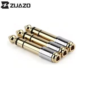 ZIJAZO 3.5mm에서 6.35mm로 변환하는 오디오 어댑터 6.35mm 수컷에서 3.5mm 암컷 오디오 커넥터 마이크, 스피커, 앰프, 기타, 키보드용 2개, 5개