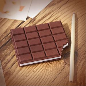 1pc 크리 에이 티브 초콜릿 쿠키 모양 노트북 학생 만화 귀여운 찢어짐 방지 손으로 쓴 메모 패드 커버 메모장