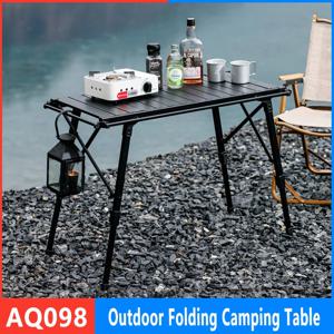 캠핑 접이식 치킨 롤 테이블 알루미늄 합금 조절 가능한 IGT 테이블, 스토브, 피크닉 바베큐 이동식 테이블