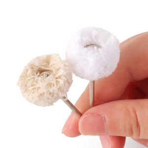 10PCS 면사 연마 브러시 연마 휠, 보석 Dremel 로타리 도구의 미세 연마 및 연마에 사용