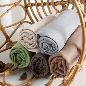 칸고베이비 # 나의 부드러운 삶 #   솔리드 컬러 대나무 면화 아기 모슬린 Swaddle 담요 신생아 목욕 타올 유아 이불 크기 120x110cm