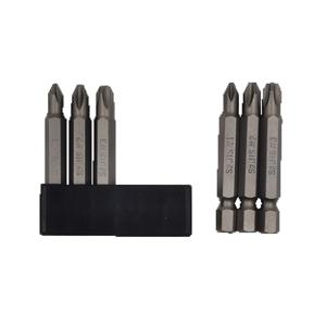 6Pcs 50mm JIS 스크루드라이버 비트 세트(자석 팁, 1/4 육각 섕크, S2 합금강 및 6홀 보관 스트립 포함)-혼다,스즈키용