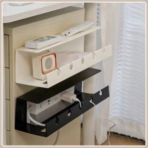 ISRTAO 책상 아래 케이블 정리 케이블 트레이, 클램프 포함 전원 스트립 코드 홀더, 드릴링 없이 설치, 견고하고 넓은 공간을 제공