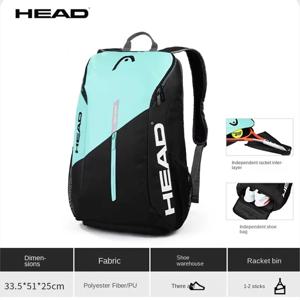 HEAD 투어 팀 시리즈 25L 테니스 라켓 가방 남성용 여성용 신발 보관함 2 라켓이있는 오리지널 편안한 배낭