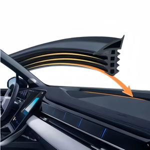 1.6M 자동차 대시 보드 씰링 스트립 소음 방음 고무 스트립 앞 유리 간격 스트립 범용 씰 액세서리