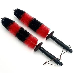 자동차 바퀴 다기능 청소 브러시 ​​긴 부드러운 손잡이 림 허브 마이크로 화이버 브러시 타이어 디테일 브러시 자동 오토바이 세척 도구