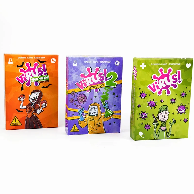 Virus 1 2 3 보드 게임: 스페인어와 영어로 가족 파티를 위한 최고의 전염성 재미있는 게임