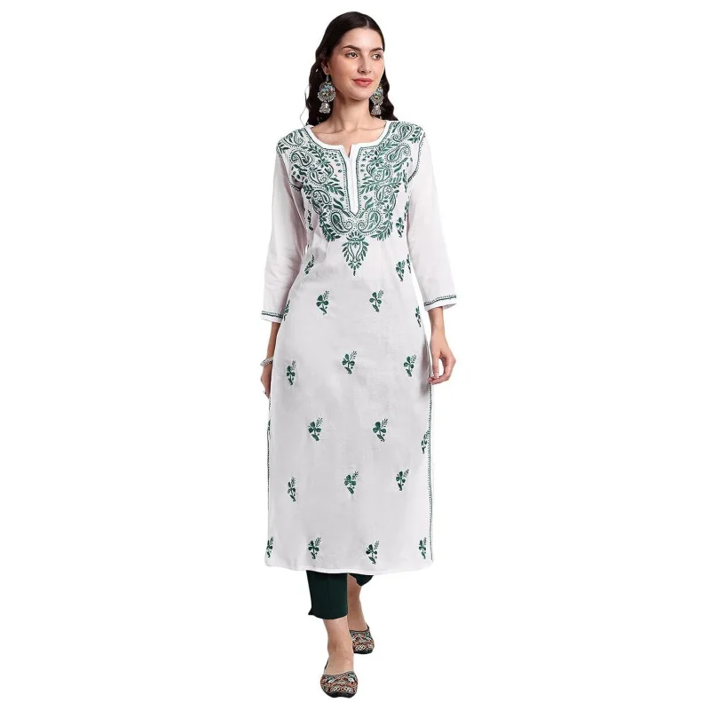 드레스 여성 캐주얼 드레스 긴 소매 직선 캐주얼 민족 꽃 만다린 V 넥 라운드 일반 크기 3D 디자인 적합