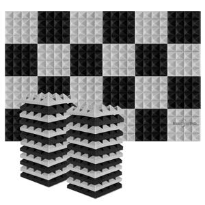 회색 10pcs 30x30x5cm tudio 바 KTV 벽 방음 흡수 재료 절연 패널에 대 한 접착제와 어쿠스틱 폼 패널