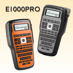 휴대용 라벨 프린터 E1000 PRO 203dpi Brother TZe-231 HSE-231 FX231 6-12mm 작업 라벨링을 위한 내구성 라벨 테이프와 호환 가능