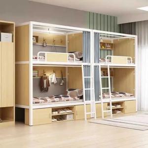 학생 기숙사 이층 침대 직원 아파트 높고 낮은 청소년 호스텔 철