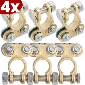 2/4pcs 배터리 와이어 케이블 클램프 배터리 클램프 터미널 자동차 트럭 및 밴 및 RV 자동 연결 액세서리 용 알루미늄 합금