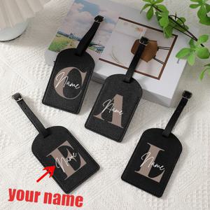 A-Z 초기 맞춤형 이름 수하물 태그 26 글자 맞춤 이름 수하물 탑승 태그 여행 ID 식별 수하물 태그 선물