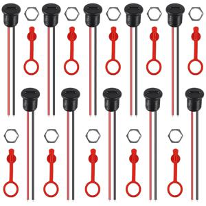 10/20pcs 2Pin 충전 소켓 여성 마운트 커넥터 어댑터 USB Type-C 포트 커버 캡이있는 충전 인터페이스 소켓