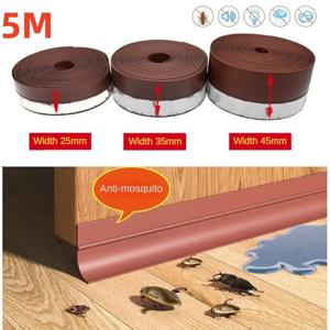 5M 자체 접착 도어 씰 스트립 날씨 실리콘 방음 창 씰 테이프 드래프트 더스트 도어 앞 유리 씰링 스트립